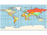 Map miller cylindrical projection